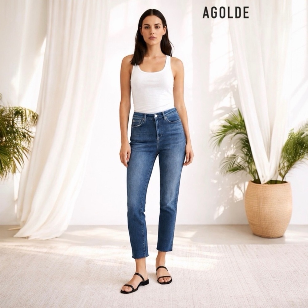 Agolde Sophie Skinny Jeans Raw Hem